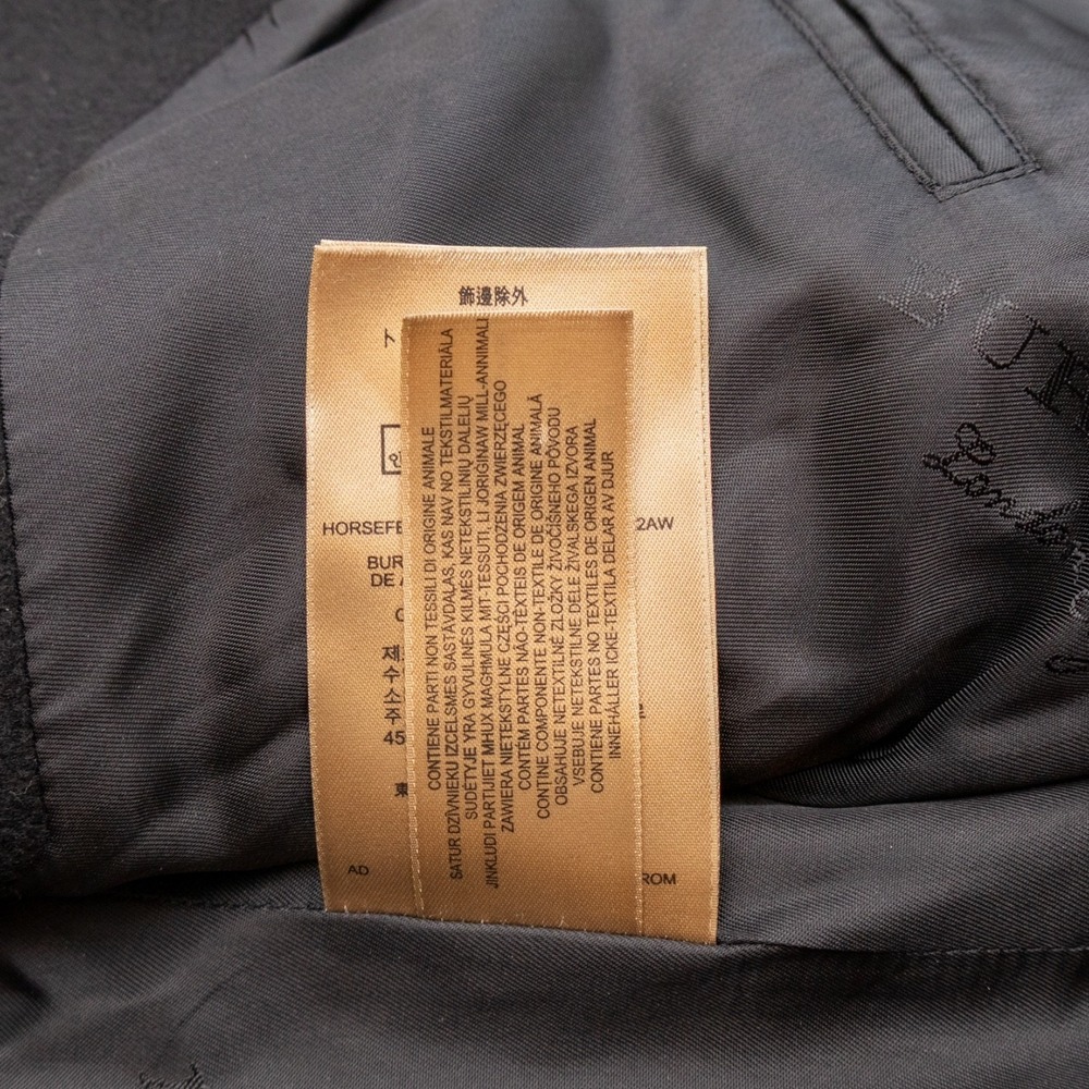 Burberry London Black Wool Cashmere Overcoat Mens Size 52 / L Long Coat - Picture 10 of 12